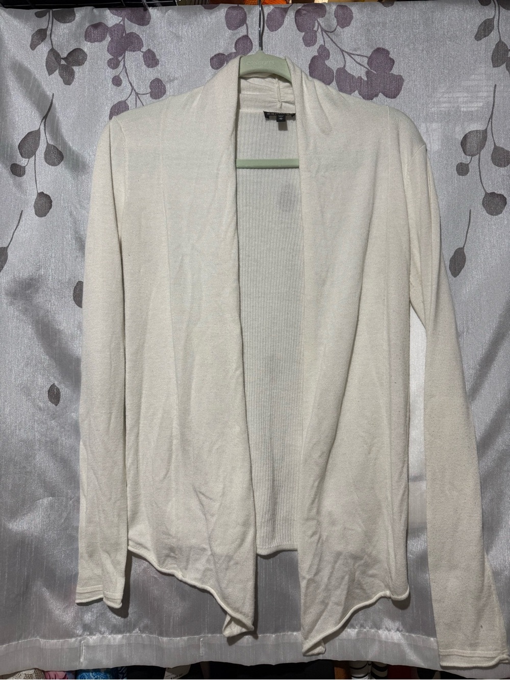 Express Open-Front Cardigan Sweater - Creamy white (XS)